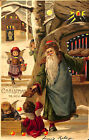 Selten H-T-L Halten An Licht Weihnachtsmann Weihnachten Engels Postkarte