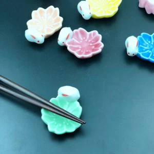5 Pcs Cherry Blossom Chopsticks Holder Chinese Style Storage Rack - Picture 1 of 12
