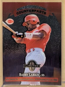 1997 Donruss Limited NON HOLOGRAPHIC EXPOSURE #10 Barry Larkin RARE VARIATION - Picture 1 of 2
