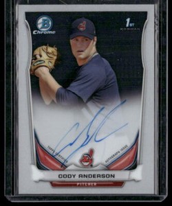 2014 Bowman Chrome Cody Anderson BCAP-CA Prospect Autographs  AU