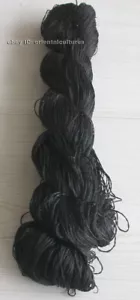 Chinese 100%natural mulberry silk,hand-dyed embroidery silk black floss/thread - Picture 1 of 2