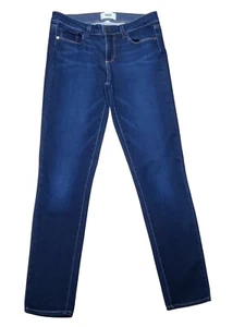 Pantalones de mezclilla ajustados Paige Skyline talla 29 tiro bajo lavado medio excelentes - Imagen 1 de 6