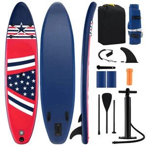 10' x 30" Inflatable Stand Up Paddle Board w/ Premium SUP Accessories Hand Pump - Picture 1 of 10