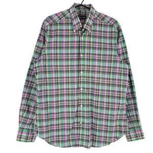 Massimo Dutti Shirt Casual Formal Checked Men's Size L - Picture 1 of 9
