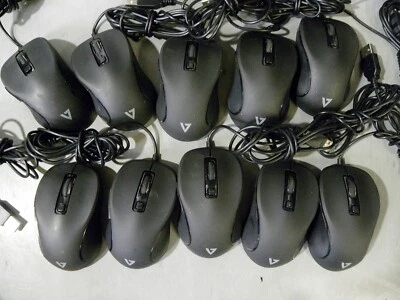 V7 USB Wired Professional Silent Quiet Optical 2500 dpi Scroll Wheel Mouse MU300 - Image 1 of 2