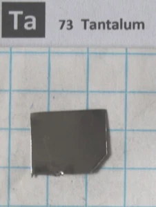 Tantal Metall Blech 99,95% 1 x < 1 Gramm Tantalum Metal Sheet Element 73 - Picture 1 of 1