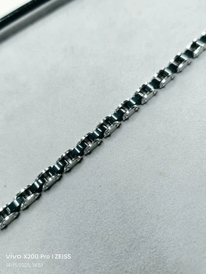 Bracciale uomo in acciaio a maglia morbida - Imagen 1 de 4