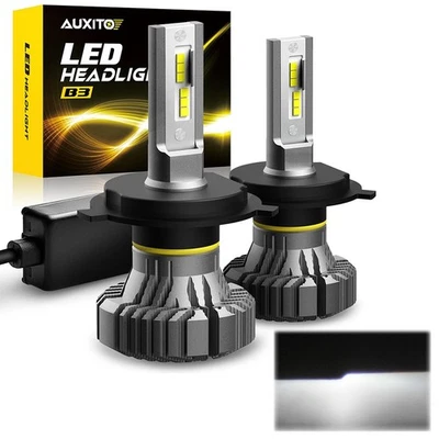 2x Auxito 9003 H4 HB2 LED Headlight Low/High Beam Bulbs Xenon White Fanless ECO - Image 1 of 4