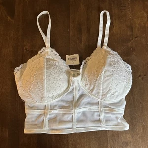 Windsor Sujetador Corsé Mediano Marfil Encaje Sexy Nupcial Romántico Luna de Miel Lencería - Imagen 1 de 6