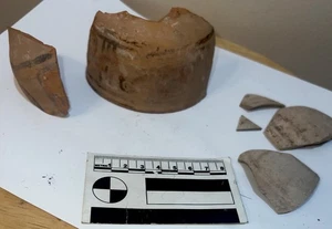 Ancient Harrappan Pot Sherds Bowl Fragments Painted Ware 1900 - 500 BC - Picture 1 of 5