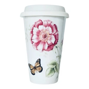 Taza de viaje térmica doble pared flores primavera Lenox BUTTERFLY MEADOW - Imagen 1 de 9