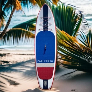 NAUTICA CLASSIC Paddleboard, Inflatable SUP Stand Up Paddle Board Wide Stable - Picture 1 of 18