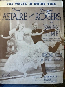 M ‘36 Movie Musical Sheet Music SWING TIME ‘Waltz In Swing Time’ - Picture 1 of 1
