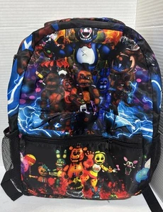 Five Nights FNAF 16” Backpack Bookbag School Pocket Cushion Adjustable Strap New - Picture 1 of 1