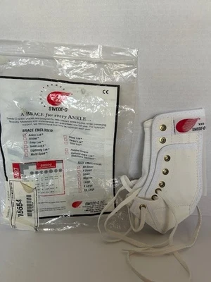 Tobillera Swede-O Ligera con Cordones Multideporte, Blanca XXS NUEVA Foto 1 de 3