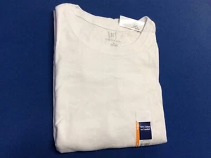 Men's  crew  T-Shirt, long sleeve  (George)  100% cotton, white or blue,  1 ct - Picture 1 of 14