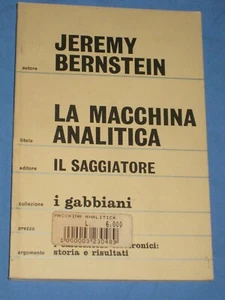 LA MACCHINA ANALITICA - Jeremy Bernstein - Il Saggiatore (P5) - Imagen 1 de 1