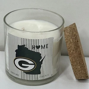 Green Bay Packers Candle Amber Musk 12.5 Oz 2 Wick Scented - Picture 1 of 6