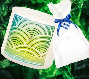 *NUOVO* VIVIDO SMERALDO ~ 3 CANDELE STOPPINO ~ bagno e corpo funziona ~ SPEDIZIONE GRATUITA! - Foto 1 di 1