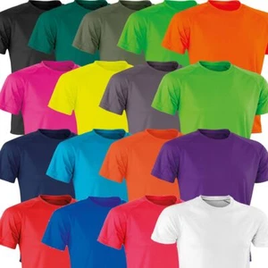 NEW Mens Ladies Breathable Fitness T Shirt - Running Gym Sports Performance Top - Picture 1 of 22