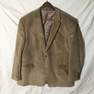 Saddlebred 48L Men's Brown Cotton Corduroy 2 Button Single Vent Sport Coat - Picture 1 of 9