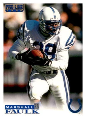 1996 Pro Line #43 Marshall Faulk NM - Image 1 of 2