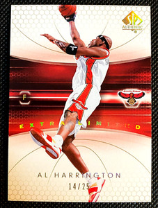 EXCELLENT CONDITION 2004-05 SP Authentic Extra Limited /25 Al Harrington #1 H259