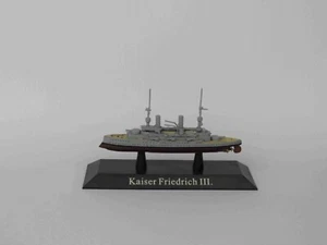 DIE-CAST NAVE DA GUERRA KAISER FRIEDRICH III 1896 - WARSHIPS LINER #60 - Imagen 1 de 2