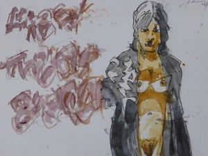 Thomas John Studium con profesor Retrato estilo graffiti gris y Rudolf Schoofs (63) - Imagen 1 de 4