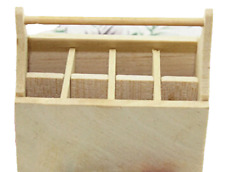 Miniatur Werkzeugkasten 4,6cm + 7 Werkzeuge Wichtelhaus Wichtel Puppenhaus (Ci