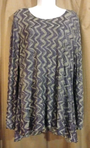 SNOSKINS SZ XL PURPLE BLACK GRAY LONG SLEEVE TOP - Picture 1 of 5