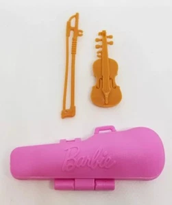 Barbie Music Teacher Accessories Instrument Violin and Bow Case Kelly Chelsea  - Picture 1 of 5