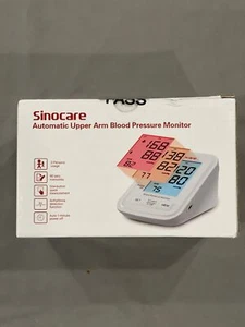 Sinocare Automatic Upper Arm Blood Pressure Monitor Model BA-823 LCD Display - Picture 1 of 6