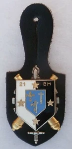 Insigne ARGENT MASSIF 21° Bataillon Matériel ORIGINAL Fraisse deux poinçons - Picture 1 of 3