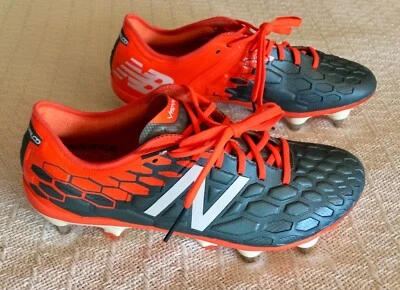 $210 Size Men’s 6.5 D (Women’s 8) New Balance NB Visaro 2.0 Pro SG Grey/Orange - Image 1 of 3