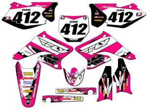 2004-2006 RMZ 250 13 FLY Pink Senge Graphics Kit Compatible with Suzuki - Picture 1 of 10