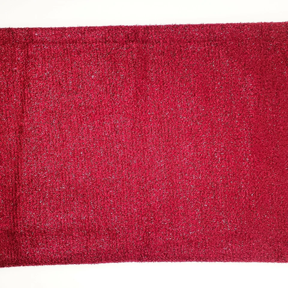 Fleece Feel Knit Fabric sewing quilting clothing Burgundy 1.5 Yards Used - Image 1 of 4