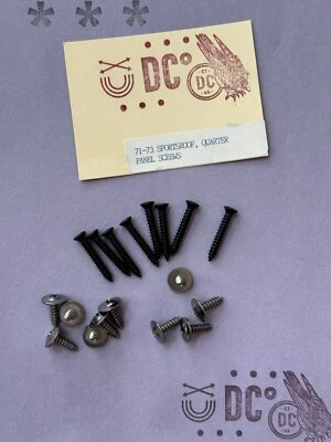 Ford Mustang 1971 1972 1973 techo deportivo cuarto panel tornillo kit — EE. UU. MFG. Foto 1 de 4