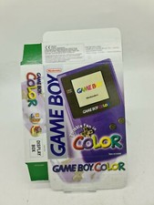 RARE NEUF BRAND NEW GAME BOY GAMEBOY COLOR GBC GRAPE NO CONSOLE SHOP DISPLAY BOX