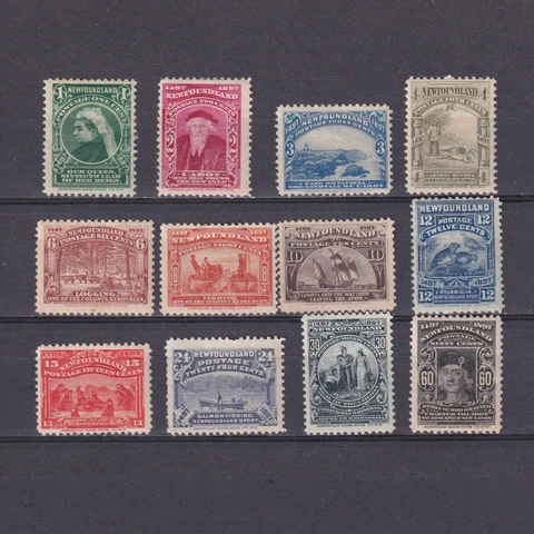 NEWFOUNDLAND CANADA 1897, SG# 66-78, CV £280, part set, MH/NG Cover