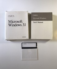 Vintage Microsoft Windows 3.1 CMOS User's Manual Guide Floppy Disk 7 Software 