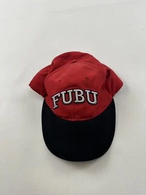 Sombrero FUBU Vintage Juvenil Rojo Correa Trasera Gorra Años 90 Retro Spellout Foto 1 de 4