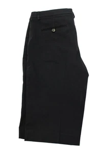Theory Boys Cotton Flat Front Knee Length Chino Shorts Black Size 10 - Picture 1 of 3
