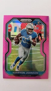 2020 Panini Prizm Pink Refractor Prizm - Kerryon Johnson #200 NM+ - Picture 1 of 2