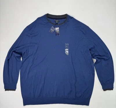 Suéter Club Room Estate Lana Merino Para Hombre 3XLT Ojo de Tiburón Nuevo con Etiquetas Cuello Redondo Moderno Foto 1 de 4
