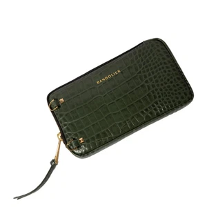 BANDOLIER EXPANDED POUCH CROC DARK GREEN. This pouch is perfect - Picture 1 of 3