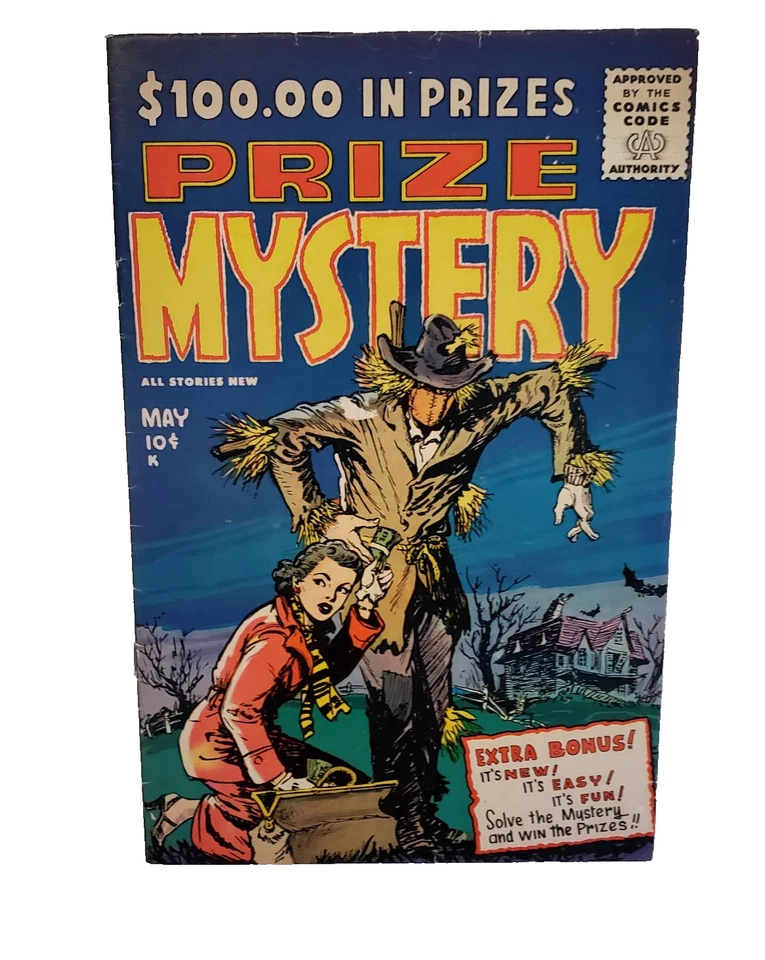 Premio Misterio #1 (Horror/Suspenso, Cómic de la Era del Código Temprano), 1955 ¡Raro! Foto 1 de 4