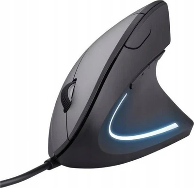 Trust Verto Schwarze kabelgebundene, ergonomische vertikale Maus mit 6 Tasten  - Bild 1 von 4