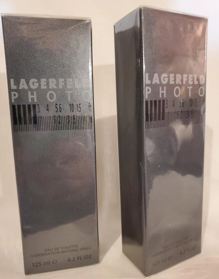 2 Btls Vintage LAGERFELD PHOTO colonia EDT 4,2 oz 125 ml NISB RARO *ENVÍO GRATUITO* Foto 1 de 1
