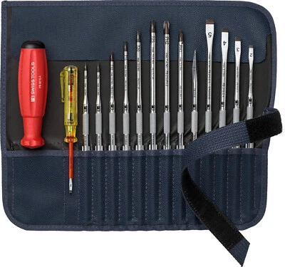PB SWISS TOOLS 8222.GY High Quality Interchangeable Blades Screwdriver Set 14pc NEW - Image 1 of 3